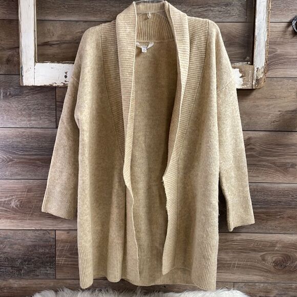 Time And Tru Women's Cardigan Sweater Size M(8-10) Color Beige - Picture 3 of 5